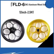 CNC Aluminum Wheel Hub 12inch-2.5MT Front Rim Disc Brake Wheel For M3 NIU N1S UQI U+B Ninebot E300P 