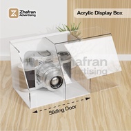 Acrylic Display Box Sliding Door Acrylic Camera Storage Box Showcase Camera Multipurpose Box/