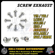 Y15 Y15ZR Y16 LC135 EXHAUST COVER SCREW COVER EKZOS SKRU MUFFLER PROTECTOR SCREW SKRU ORIGINAL