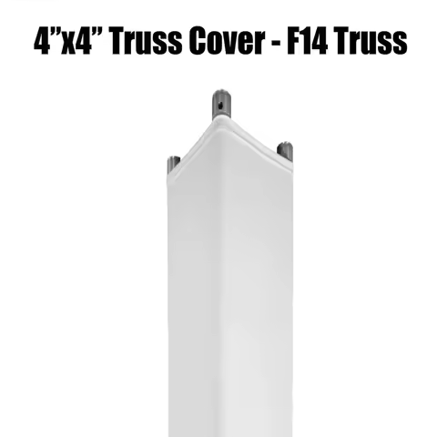Black/White 4x4Inch Truss Cover Stretch Fabric - Easy Installation Pull Over Truss Sleeves Event Dec