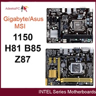 Used ASUS Gigabyte H81M B85 Z87 Motherboard LGA 1150 Socket Intel i3/i5/i7 DDR3 Compatibility