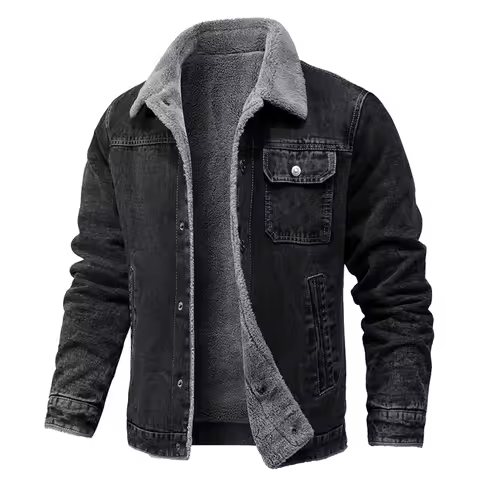 Jacket Men Winter Men'S Autumn And Winter Fashionable Casual Warm And Plush Work Clothes Windproof J