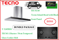 TECNO HOOD AND HOB FOR BUNDLE PACKAGE ( ISA 9238 &amp; T 728TRSV ) / FREE EXPRESS DELIVERY