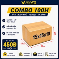 [COMBO] 100 packing carton boxes 15x15x10cm small packing paper boxes