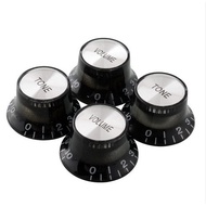 LP Electric Guitar Aluminum Leather Knob Guitar Volume Knob Cap Aluminum Leather Tone Volume Knob Bl