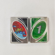 2025 New Board Games UNO H2O Card Game WaterProof Pressure Proof PVC Plastic Transparent Kids Toys P