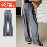 B131-3-Simple Solid Color Hidden Button High Waist Pants-PTB131P1D666  B131-3-Seluar panjang pinggan