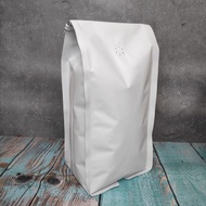 Quadseal White Gusset Packaging 1 KG | 1000GR Aluminum Gusset Coffee Packaging