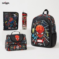 ⭐⭐Australia smiggle Schoolbag Primary School Students Spiderman Large-Capacity Light Backpack Meal Bag Stationery Set School Star