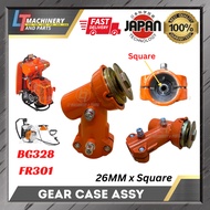 BG328 Brush Cutter Gear Case Assembly Kepala Mesin Rumput Tanaka 26mm x Square Spare Part Mesin Rumput Gear Mesin Rumput