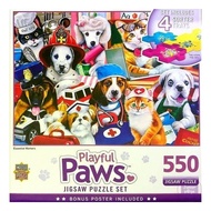 Playful Paws 550 Piece Jigsaw Puzzle 4 Sorter Trays