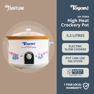 Toyomi 3.2L Electric Slow Cooker with High Heat Crockery Pot (HH 3500A) - Auto, Low and High Mode