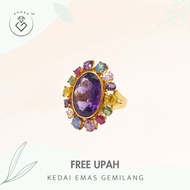 [Kedai Emas Gemilang] 2001457 {YS} Stone Gold Ring (16) (12.1G) [835 Gold]