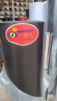 Plastik Pagar Fiber Plat untuk penutup pagar tebal 12 mm tinggi 1 meter