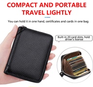 Men's Slim Card Holder Zipper Wallet AntiDemagnetization Multifunctional Storage Bag