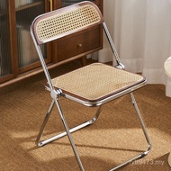 Household Rattan Light Conference w & Medieval Chair Stool Luxury Chair Dining Chair Folding Outdoor