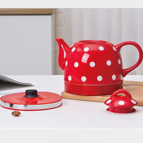 1000ml Ceramic Electric Kettle 304 Stainless Steel Home Boil Kettle Automatic Power Off Tea Kettle K