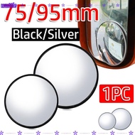 WATTLE Truck Bus Round Blind Spot Mirror, 75/90mm HD Convex Car Side Mirrors, Portable Wide Angle Re