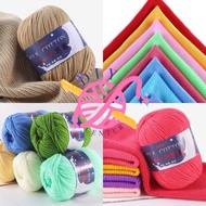 KATUN [DIY Center] 3-Ply Milk Cotton Knitting Yarn / Milk Cotton Yarn 3Ply Crochet Knitting