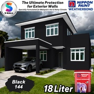 18L Nippon Paint Exterior Weatherbond Black 144