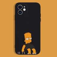 Simpson Cartoon Compatible iPhone 15 Pro Max Phone Case Apple 16 Pro Protective Cover 14 Full Covera