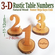 Table Numbers cafe Table Numbers dining house weddings 3D styles rustic