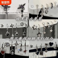 Dark Silver Needle Retro Devil Earrings Retro Devil Earrings Earrings New Style Earrings Dark Silver