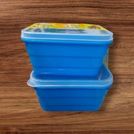 Plastic container 2Pcs (Size L:16×W:16×H:10cm) Tupperware