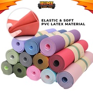 HOSS Premium TPE Yoga Mat Anti-Slip Exercise Mat TPE Mat for Yoga Exercise Workout Gym Dumbbell Exer