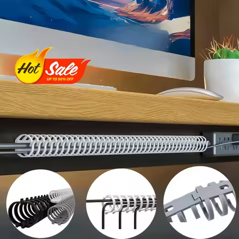 Under Desk cable duct raceway FD keel pull-out trunking fishbone industrial plastic circular cable s