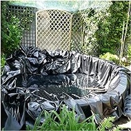 Pond Liner PVC Soft Rubber Material 0.2mm Durable Pond Skins for Water Gardens, Fish Ponds, Water Fountains, Waterfalls (Color : Black, Size : 3x7m)