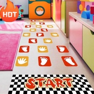 Footprint Stickers, Cartoon Kids Floor Stickers, Self-Adhesive Footprint Sticker, PVC Self Adhesive 