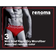 RENOMA LE-SPORTIF Three Sport Mini Briefs Rapid-Dry Microfiber (REM8183)