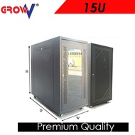 Multi Layer GrowV Professional 15U Audio Cabinet - 15U PA System Rack - Amplifier Rack Mixer Cabinet