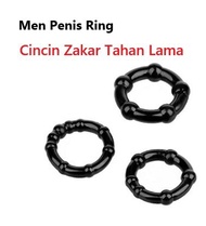 3 Silicone Pennis Ring C0ck Delay Ring Adult Male Sex Toy Ring Tahan Lama 3in1 Men Ring Cincin Zakar