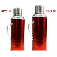 Traditional Red Flask 3P|1.2L and 5P|1.8L Thermos Merah Thermal Flask Merah Thermal Red Vacuum Flask