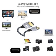 HDMI to Micro HDMI Cable Cord Wire 4K Gold Plated Micro HDMI Cable for Tablet HDTV Monitor Camcorder