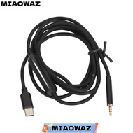 MIAOWAZ 2.5mm to Type C Cable, 4.9ft / 1.5m Lossless Noiseless 2.5mm to USB C Sound Cord, With Mic B
