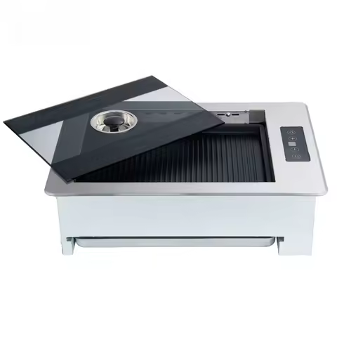 BBQ Grill Commercial Korean Style Smokeless Square Stainless Steel Electric Grill