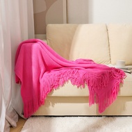 127x178cm/130x240cm Sofa Knitted Blanket Nordic Simple Solid Color Cotton Thread Sofa Protective Cov