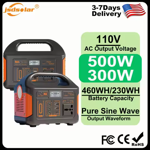 Gaiaray Solar Power Station 500W 300W Solar Generator 460WH 230WH Super Fast Charging APP Control Em