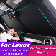 Car Windshield Sunshade for Lexus ES ES200 ES250 ES300h ES350 2019-2023 Car Interior Shading Plate F