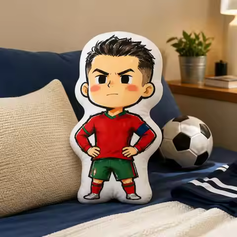 CR CR7 Portugal Soccer Football Siu Plush Pillow Cushion Irregular Stuffed Throw Pillow Home Decor G