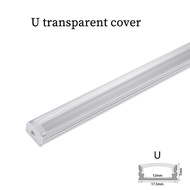 LED 50cm Aluminium Channel for Led Strip V/U Shape Aluminum Profile with Diffuser Milky PC CoverLED