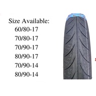 TAYAR TUBELESS DIAMONDS 60/80 70/80 70/90 80/90 x17(READY STOCK
