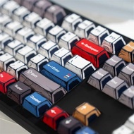 Manga Style Keycap Set PBT 136 Keys Cherry Classic Hundred Light Colour Block Keycaps for 60/84/98/1