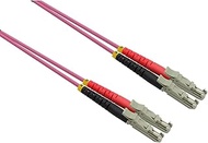 ROLINE Fibre Optic Cable Duplex 50/125µm OM4, LSH/LSH, LSOH, Purple, 0.5 m
