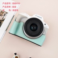 Túi Đựng Máy Ảnh Canon R50 R10 R100 Bảo Vệ Toàn Diện Có Đeo Chéo Vỏ Da Giả Phong Cách Trung Hoa Chốn