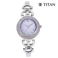 Titan Womens Purple Swarovski Crystal Watch 9925SM01