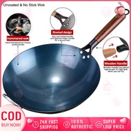 36cm Wok Non stick Heavy Duty Carbon Steel Wok Pan